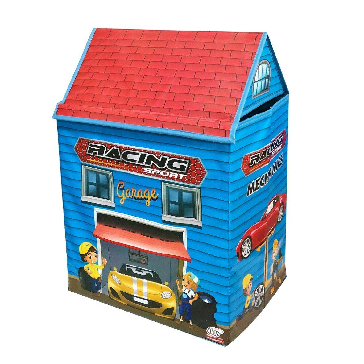 Maison de jeux et de rangement pour Jouets 2 En 1 – Garage de voiture