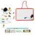 Tableau Magnetique 28*19.5 Cm + 13 Animaux Safari Multilingue