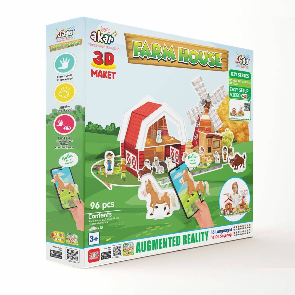 La Grande ferme Moulin et Grange – 96 Pcs – Interactif