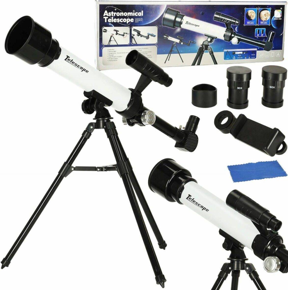 🔭 Télescope Astronomique pour Enfants – 30x & 60x