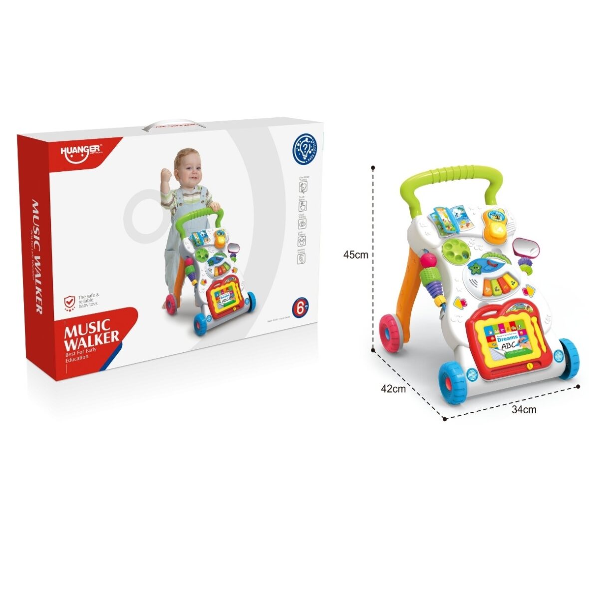 🧸 Trotteur Bébé Aide à la marche – Jeu Éducatif & d’Éveil