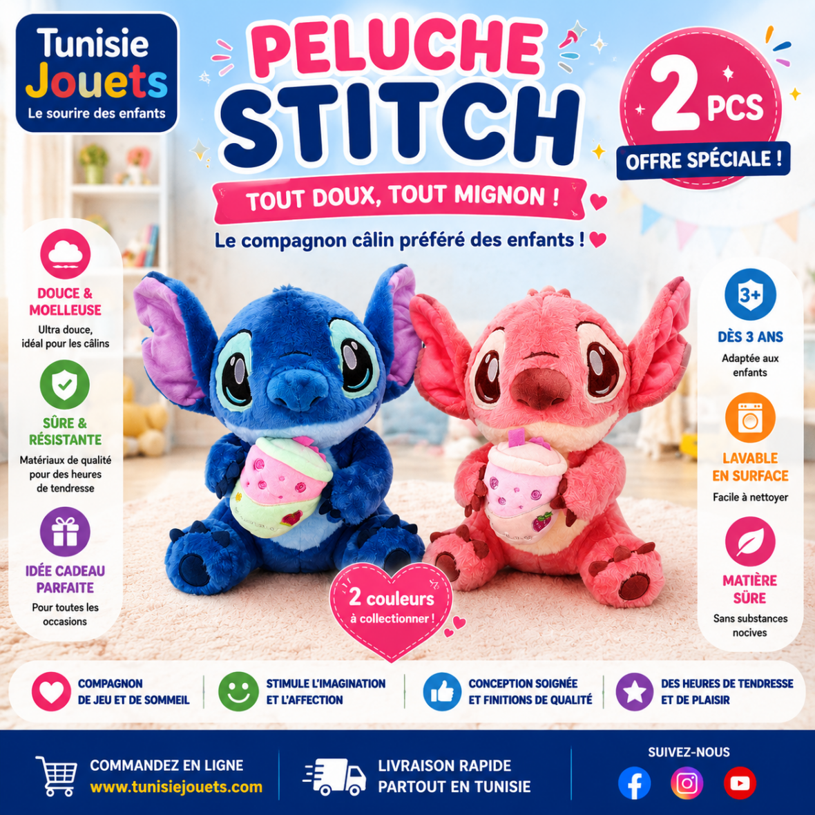 Peluche Stitch 30 Cm