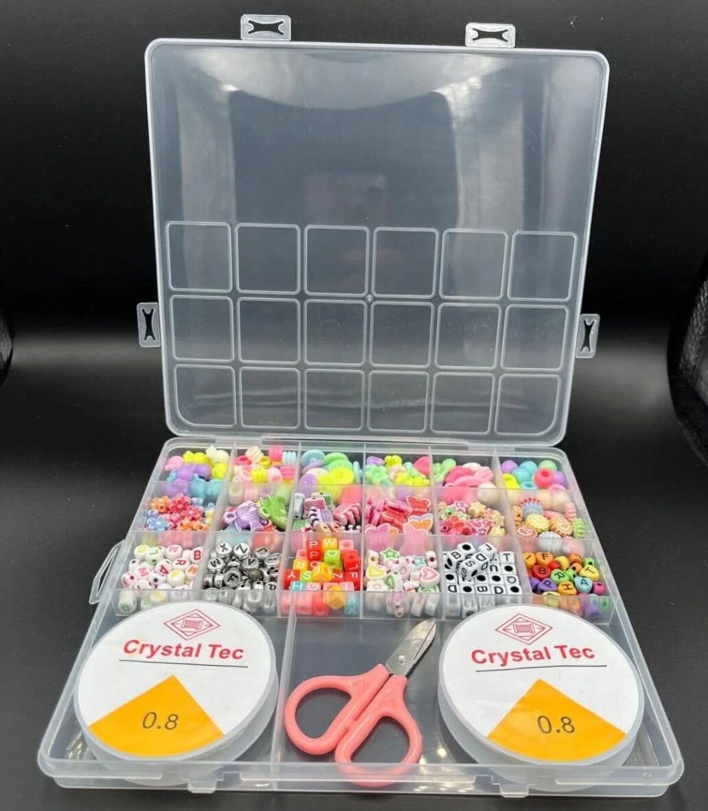 Kit Créatif de Perles pour Enfants – Boîte Complète DIY Bijoux 5ans et +